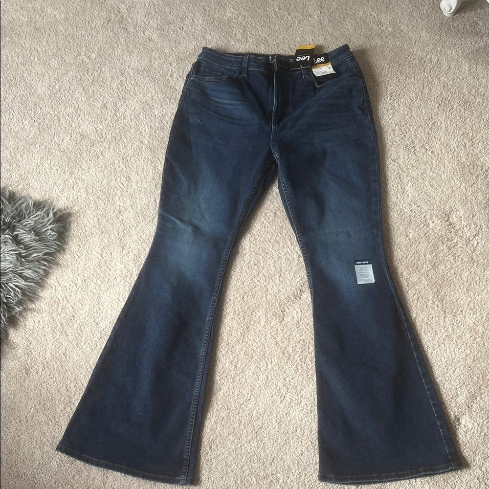 Lee Women's Deep Blue Flare Jeans